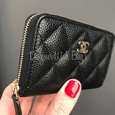 chanel wallet with coin pocket|chanel zipped wallet.